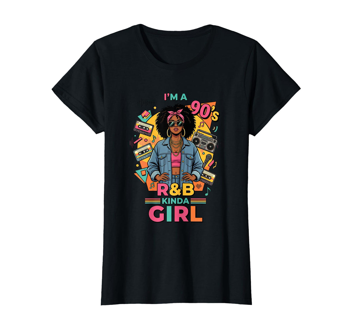 Im 90S Kinda R B Hip Hop Soul Music T-Shirt - Graphic Print Unisex