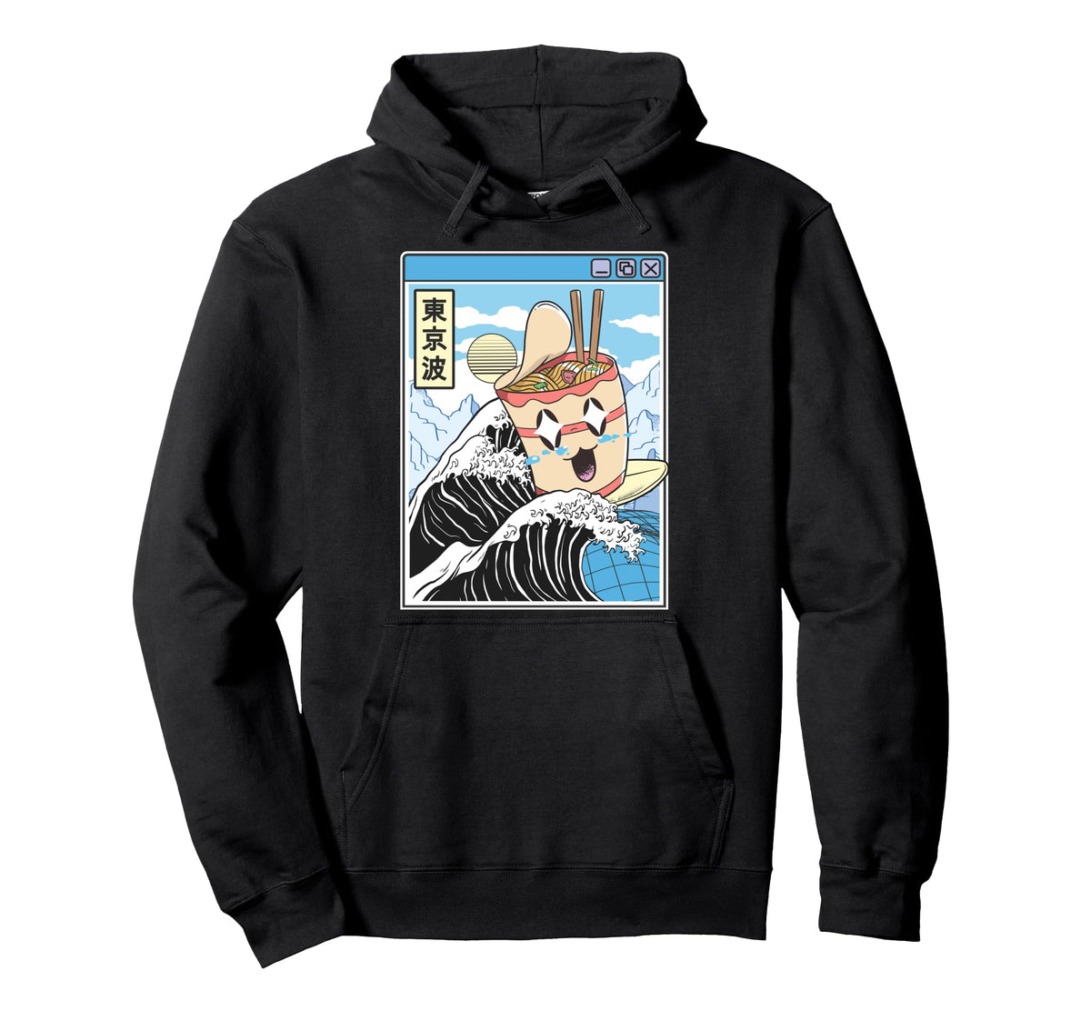 Instant Ramen Noodles Surfing Hoodie - Casual Everyday Wear Men Women