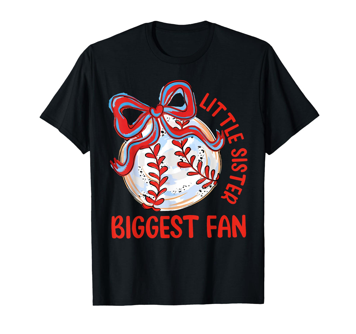 Little Sister Biggest Fan Funny Game T-Shirt - Trendy Graphic Men Women