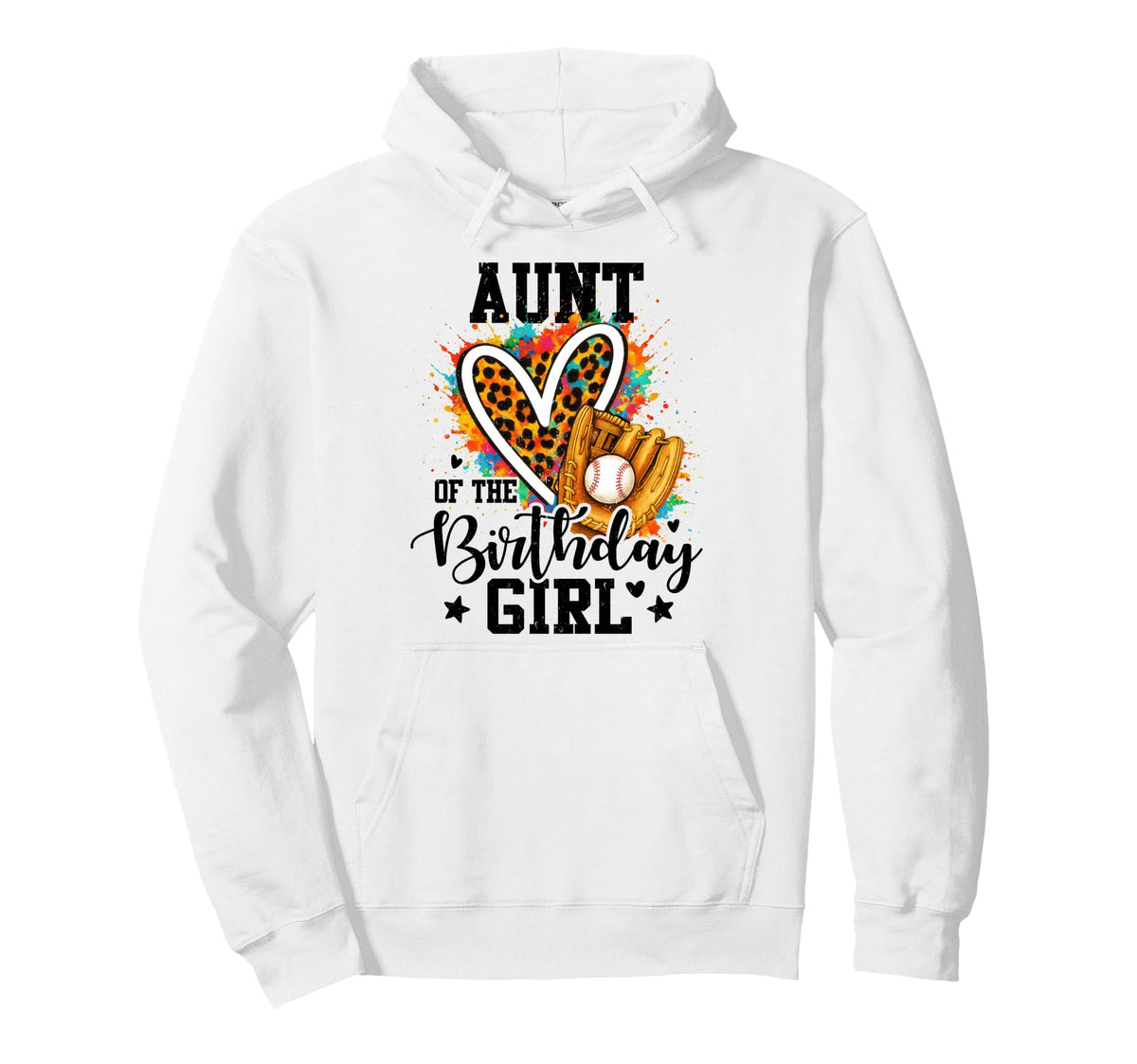 Aunt Birthday Baseball Colorful Matching Hoodie - Streetwear Style Unisex
