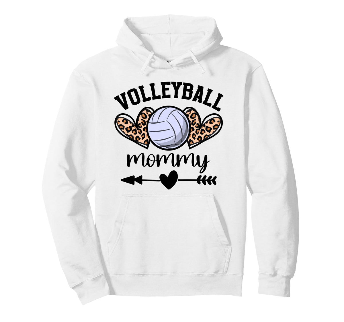 Volleyball Mom Womens Volleyball Mom Hoodie - Custom Art Print for Adults