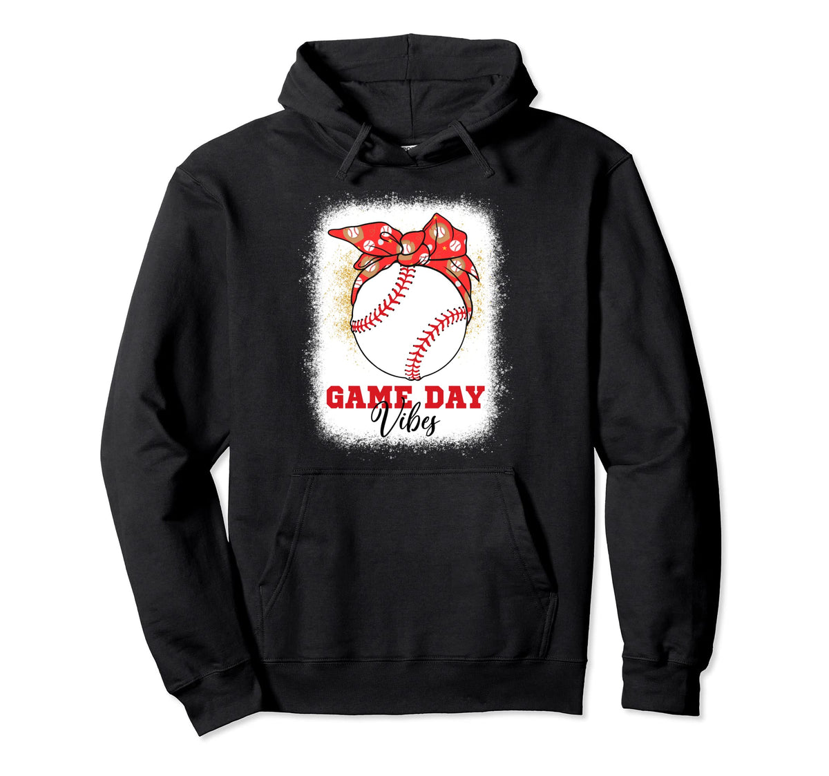 Baseball Mom Bleached Bun Mothers Hoodie - Casual Everyday Wear Men Women