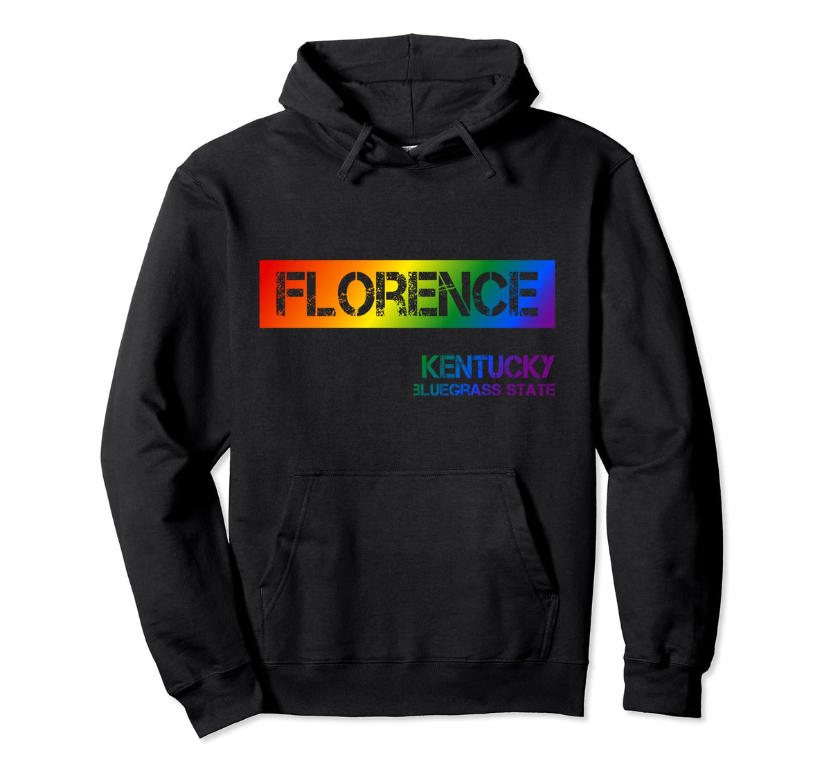 Florence Kentucky Lgbtqai Rainbow Hoodie - Casual Everyday Wear Unisex
