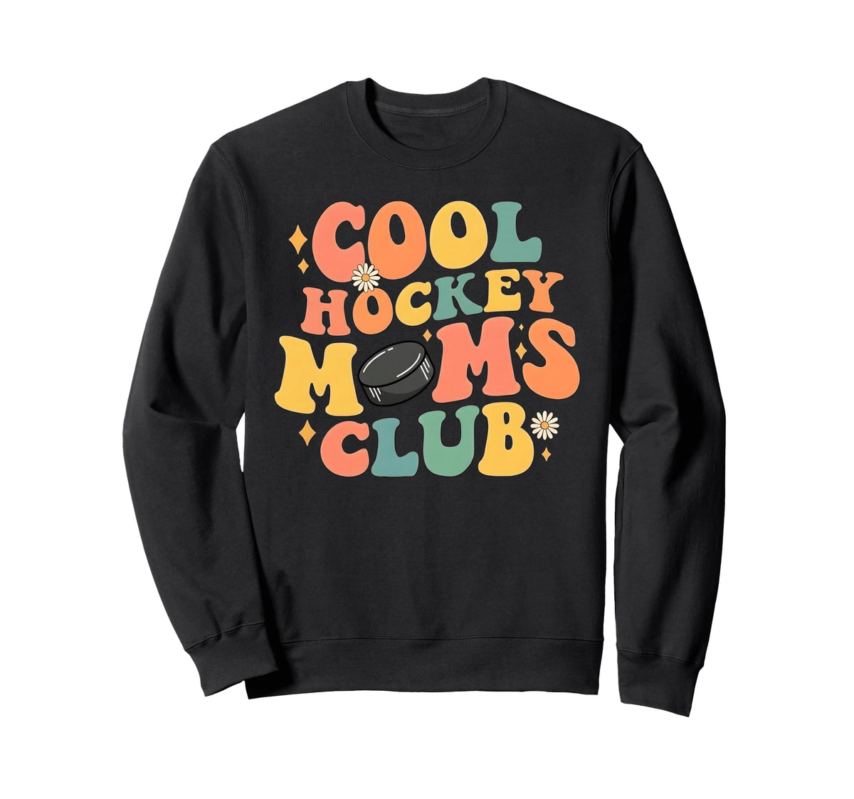 Hockey Mom Club Sports Mother Ice Sweatshirt - Unique Graphic for Adults