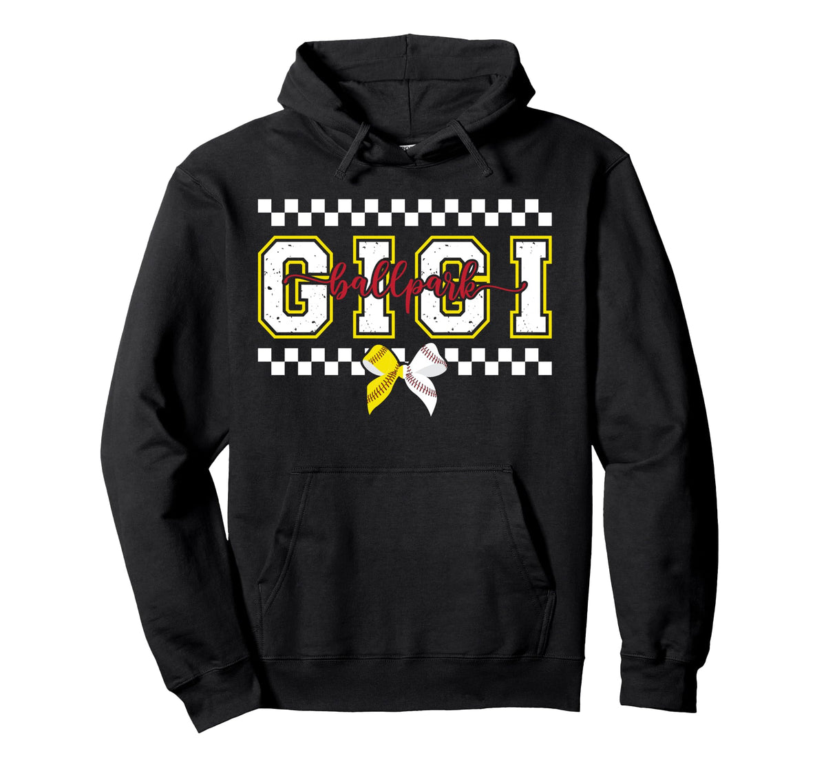 Ballpark Gigi Softball Baseball Gigi Hoodie - Minimalist Print Men Women