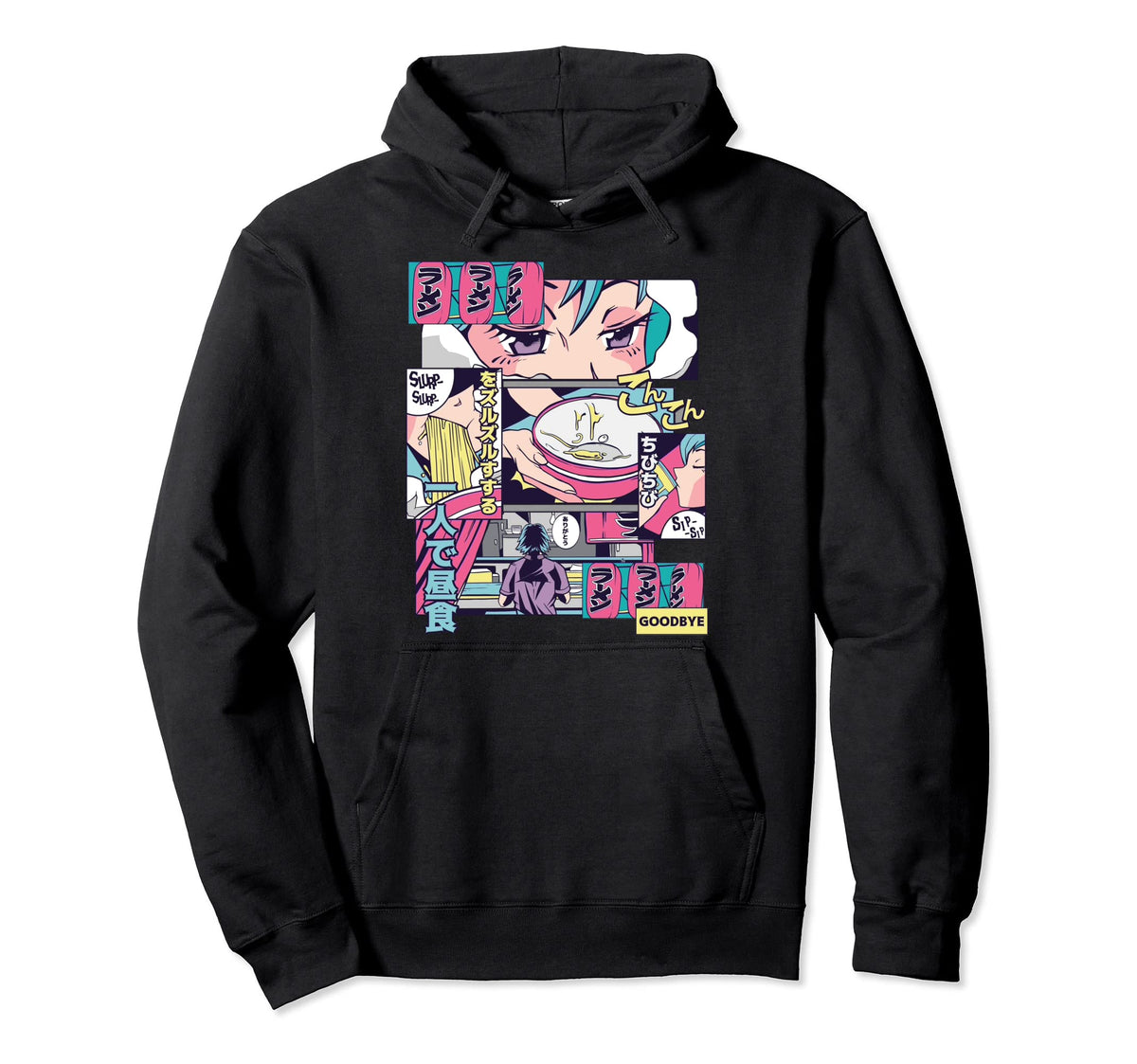 90S Vaporwave Aesthetic Japanese Ramen Hoodie - Graphic Print Men Women