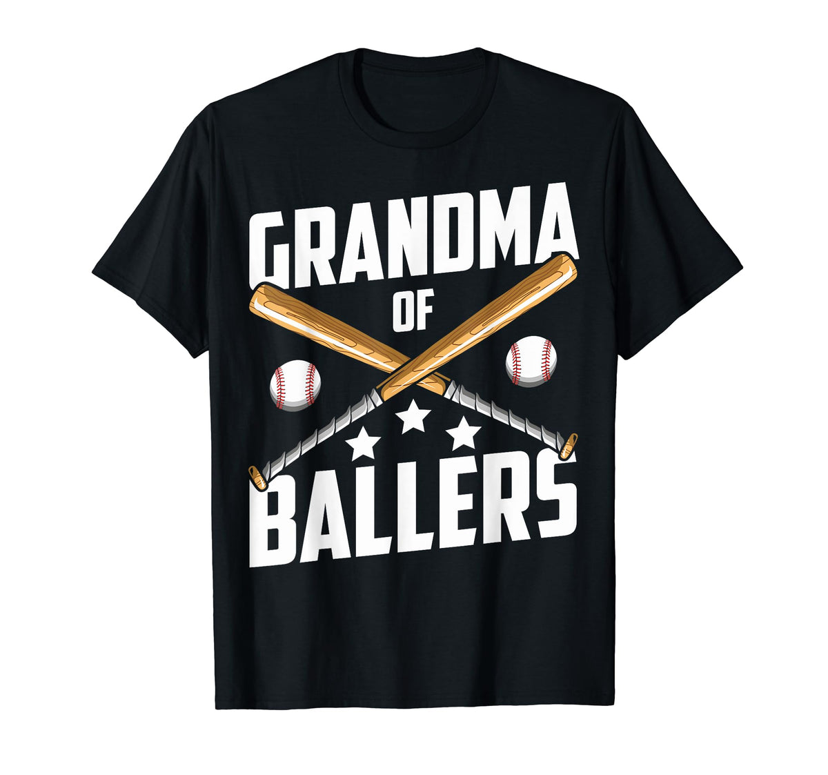 Grandson Softball Grandma Ballers T-Shirt - Graphic Print Men Women