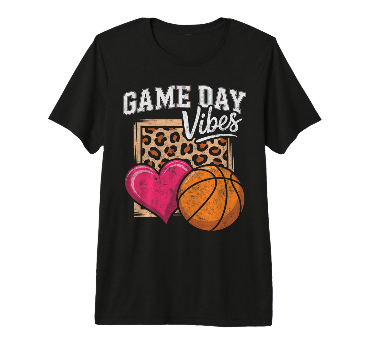 Game Day Vibes Animal Basketball T-Shirt - Minimalist Print Men Women