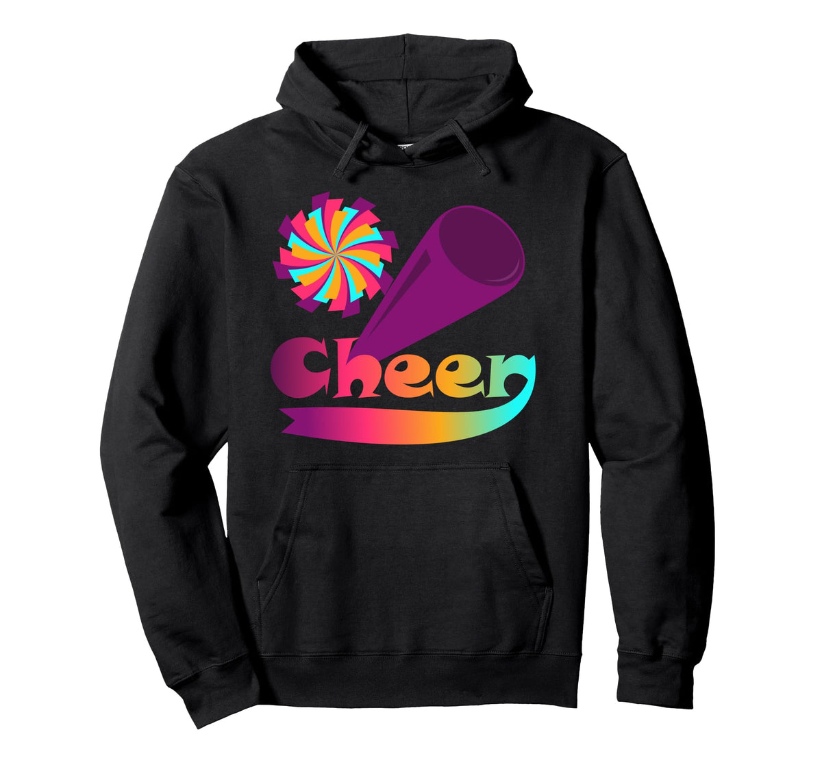 Game Day Love Cheer Mom Cheerleader Hoodie - Casual Everyday Wear Unisex
