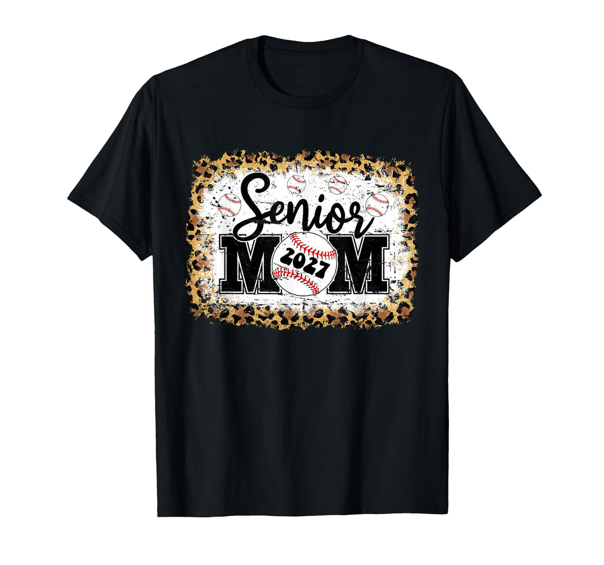 Graduation Moms Class 2027 Senior Baseball T-Shirt - Graphic Print Unisex
