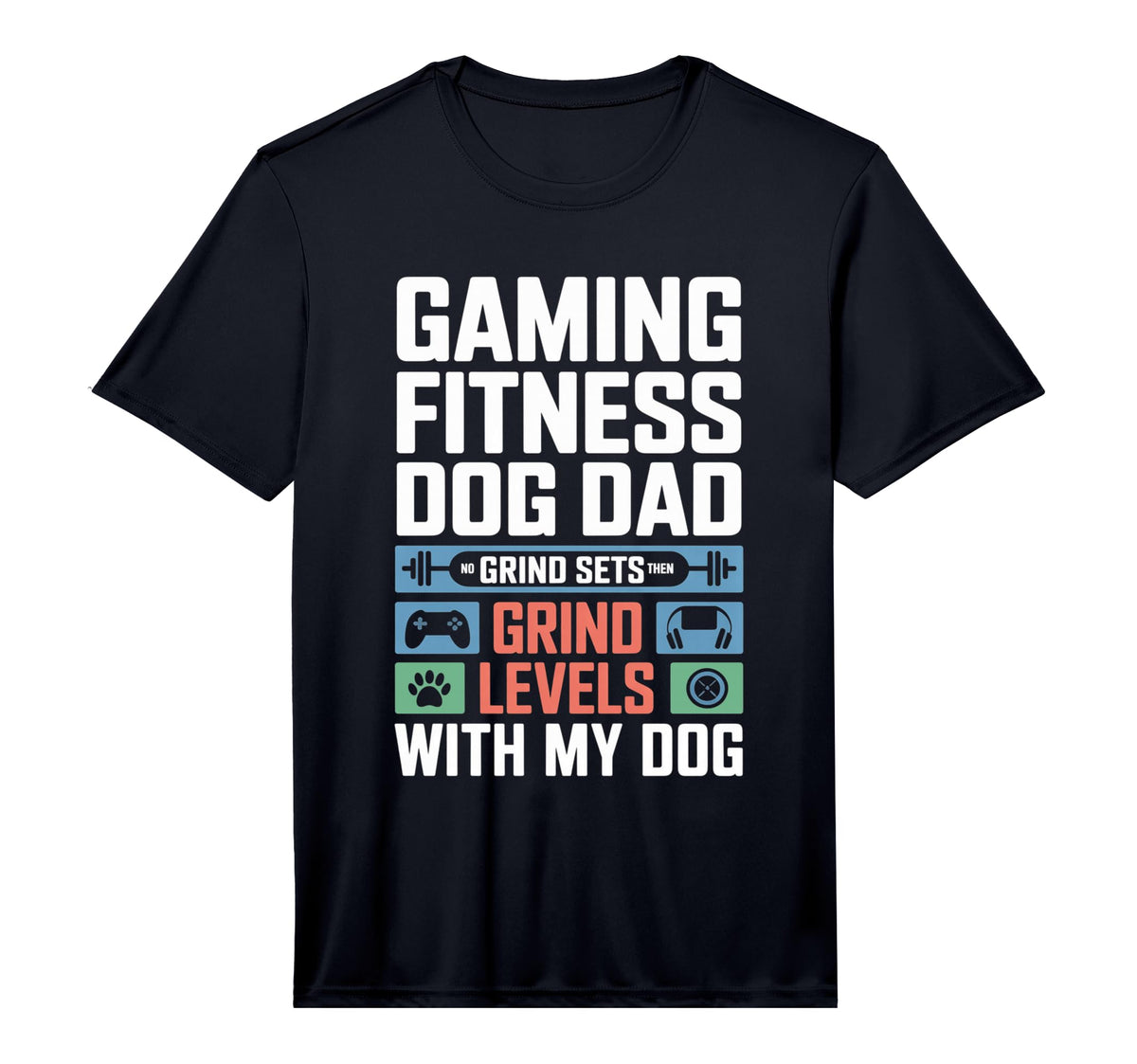 Mens Gaming Fitness Dad Grind Sets Then T-Shirt - Aesthetic Graphic Unisex