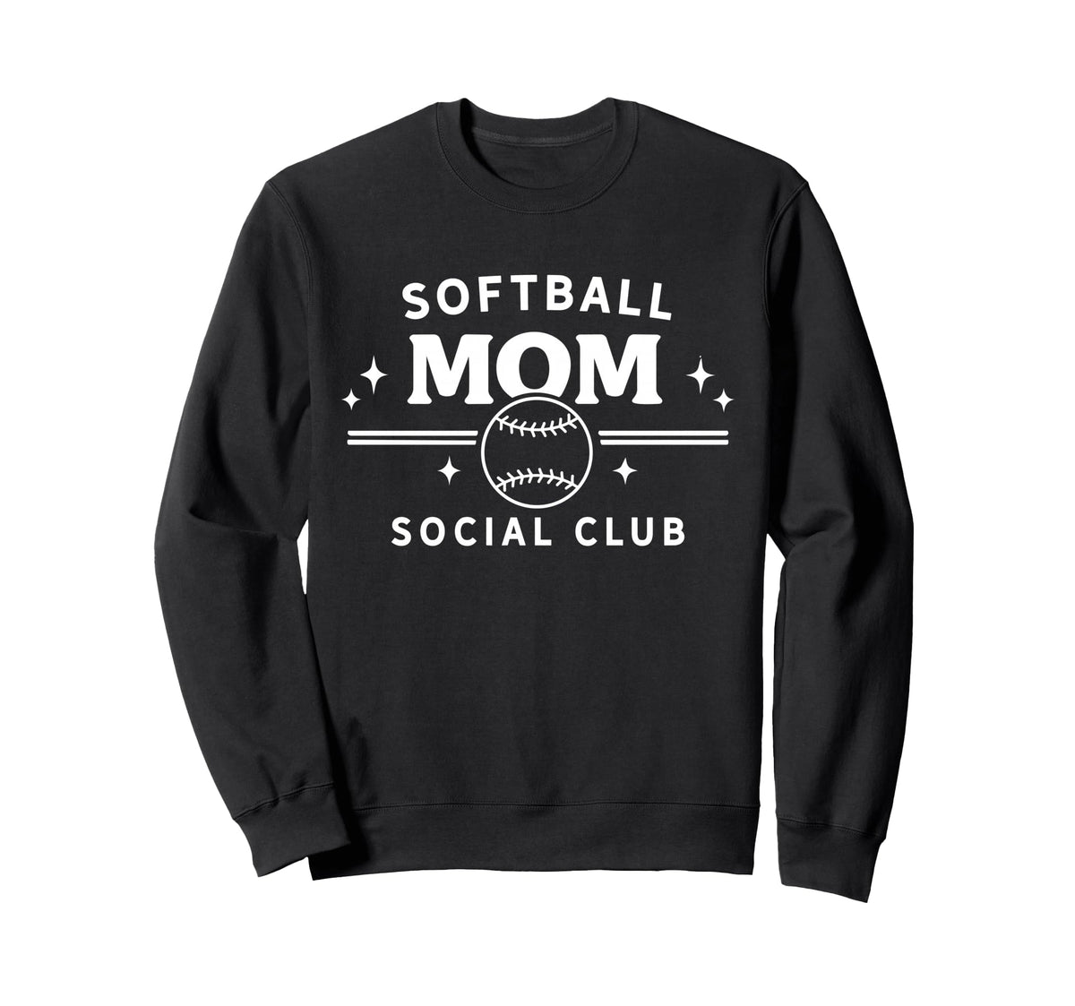 Softball Mom Social Club Funny Sweatshirt - Streetwear Style for Adults