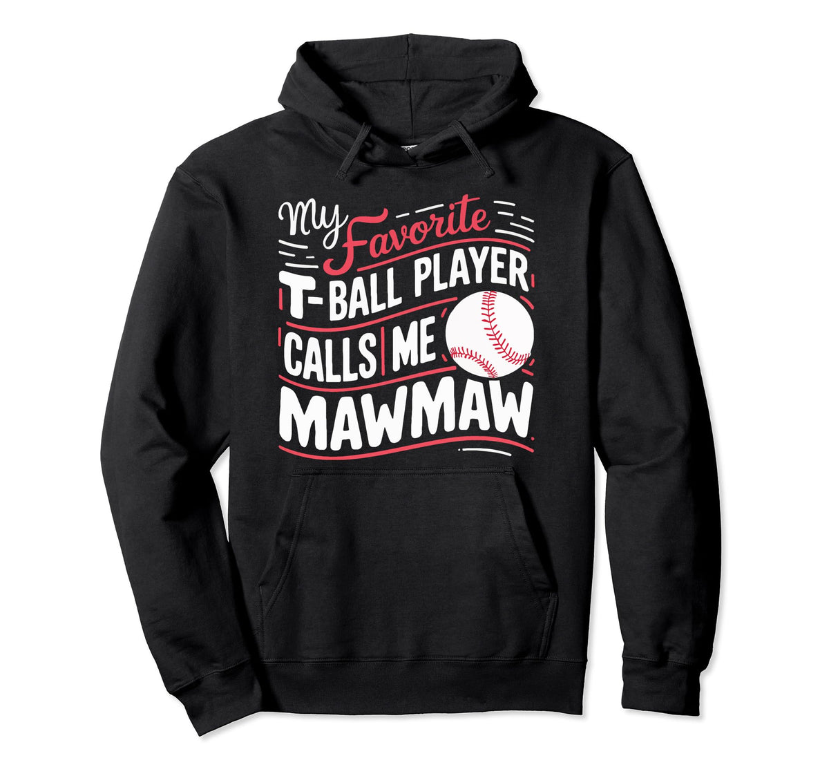 Baseball Grandma Grandmother Granny Hoodie - Novelty Apparel for Adults