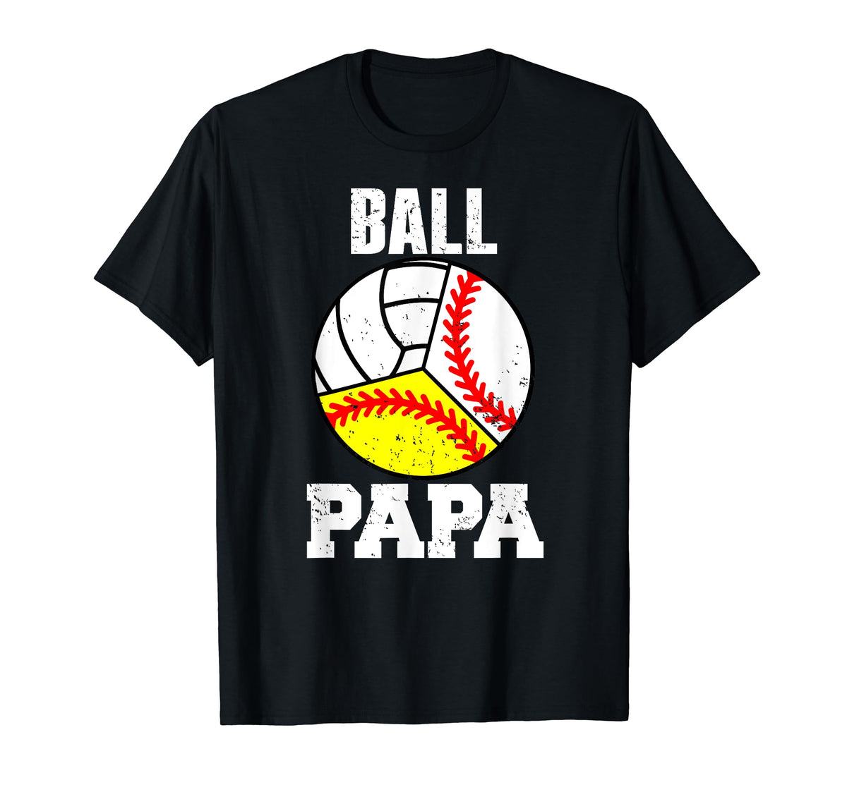 Ball Papa Funny Baseball Softball T-Shirt - Streetwear Style for Adults