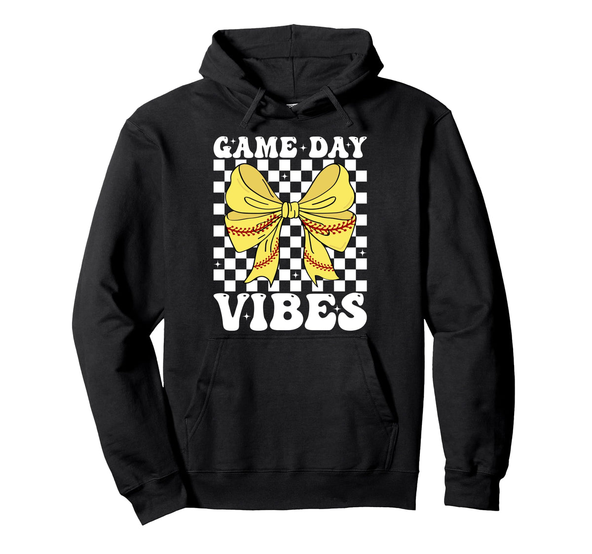 Game Day Vibes Coquette Bow Softball Mama Hoodie - Streetwear Style Unisex