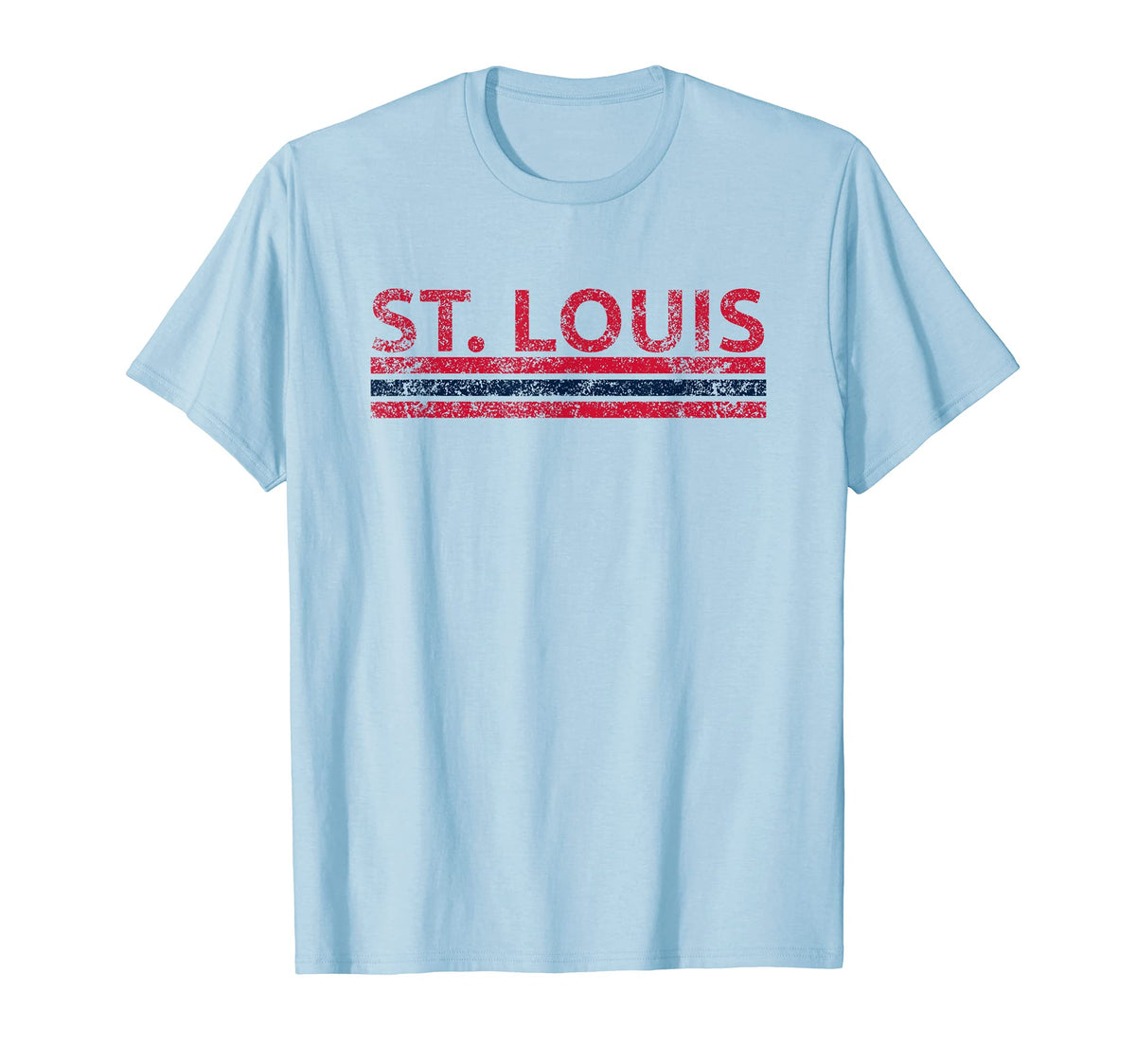 St Louis Missouri Weathered Stripe T-Shirt - Streetwear Style Men Women