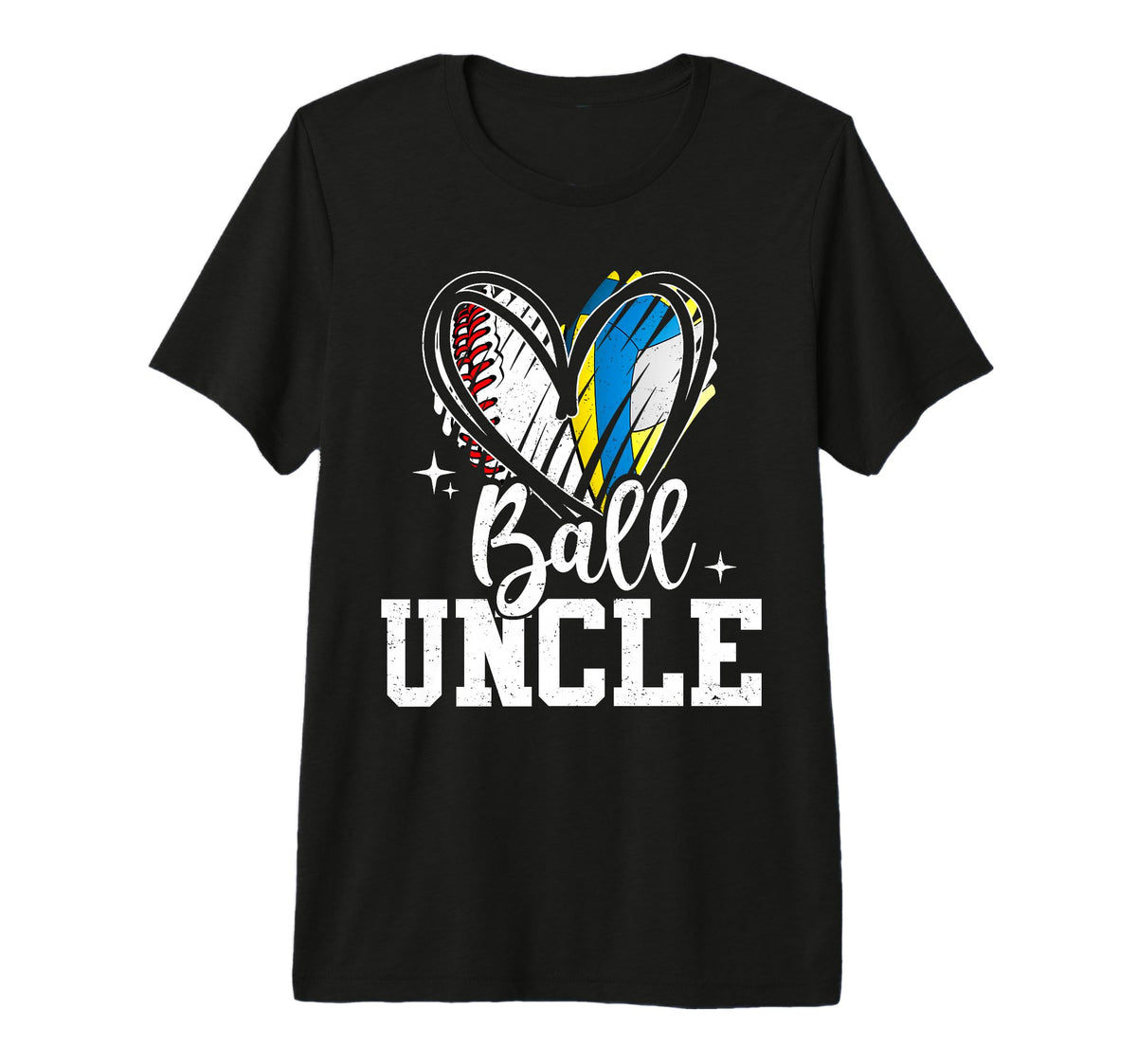 Ball Uncle Baseball Volleyball T-Shirt - Casual Everyday Wear Men Women