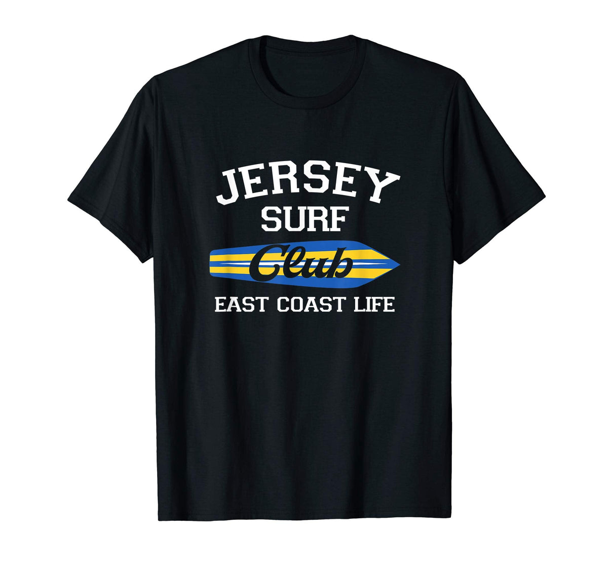 Jersey Surf Club Surfing Beach T-Shirt - Casual Everyday Wear for Adults