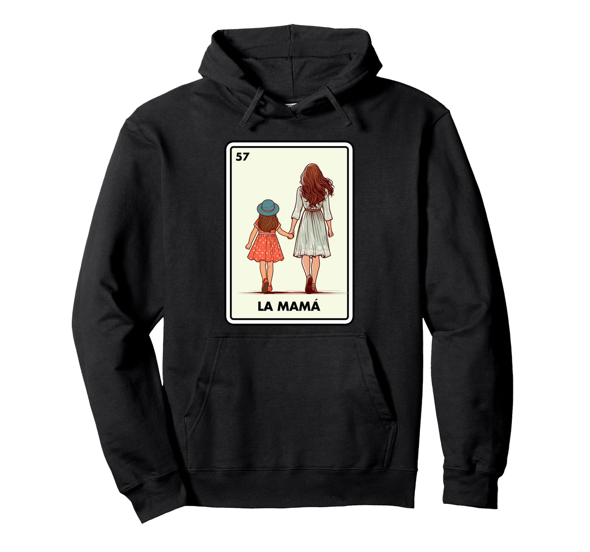 Mexican Mom Daughter Mothers Day La Mama Hoodie - Graphic Print Men Women