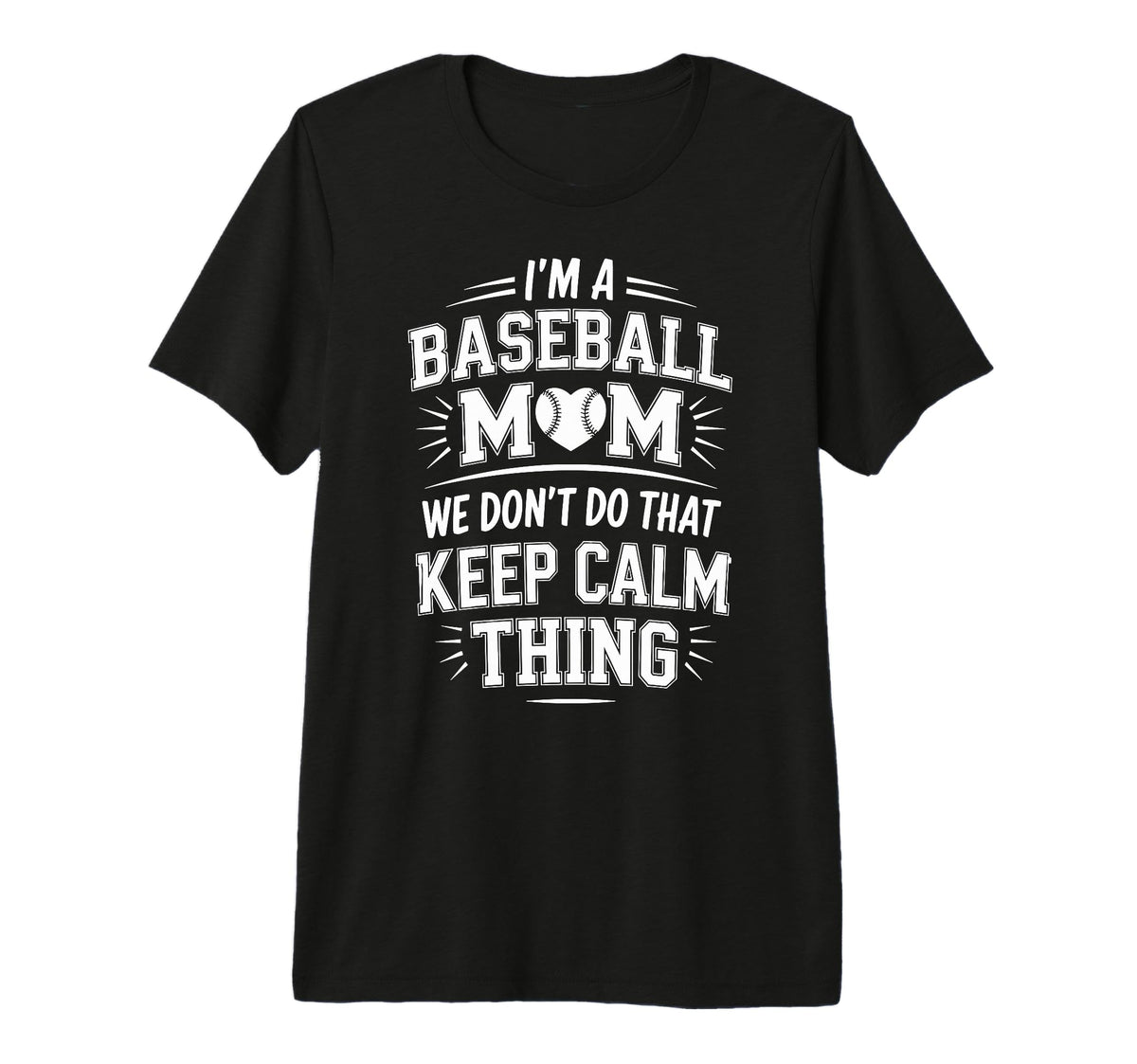 Loud And Proud Baseball Mom Sports T-Shirt - Unique Graphic Men Women