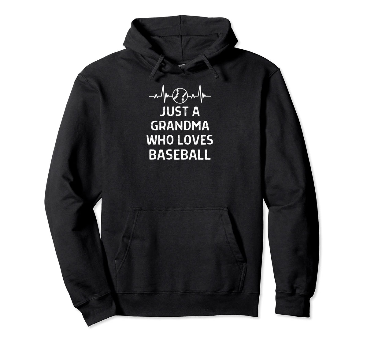 Just Grandma Who Loves Baseball Outfit Hoodie - Graphic Print for Adults