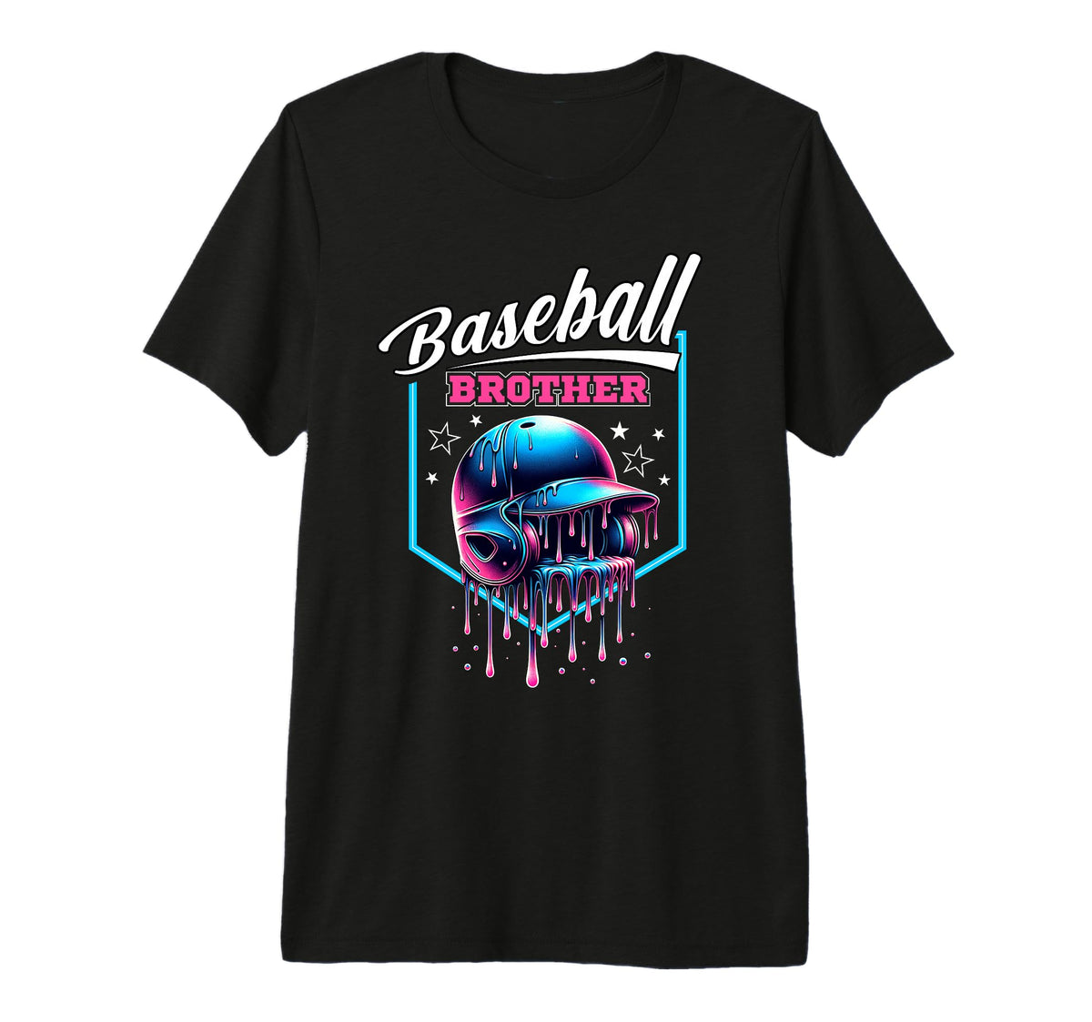 Baseball Brother Ice Cream Drip T-Shirt - Streetwear Style Men Women