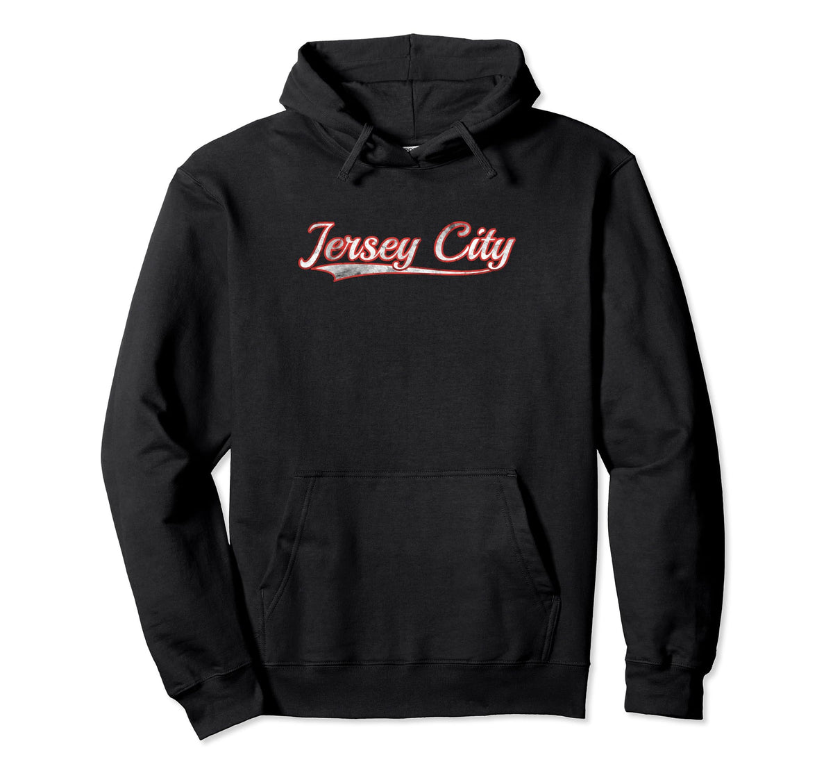 Jersey City Varsity Distressed Hoodie - Streetwear Style Men Women
