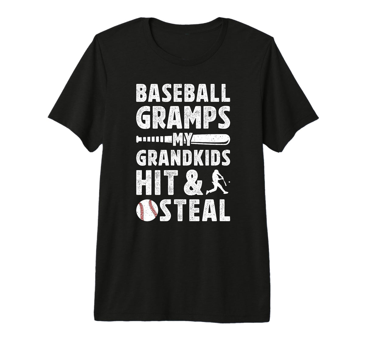 Mens Baseball Gramps Grandpa Funny Gramps T-Shirt - Graphic Print Unisex
