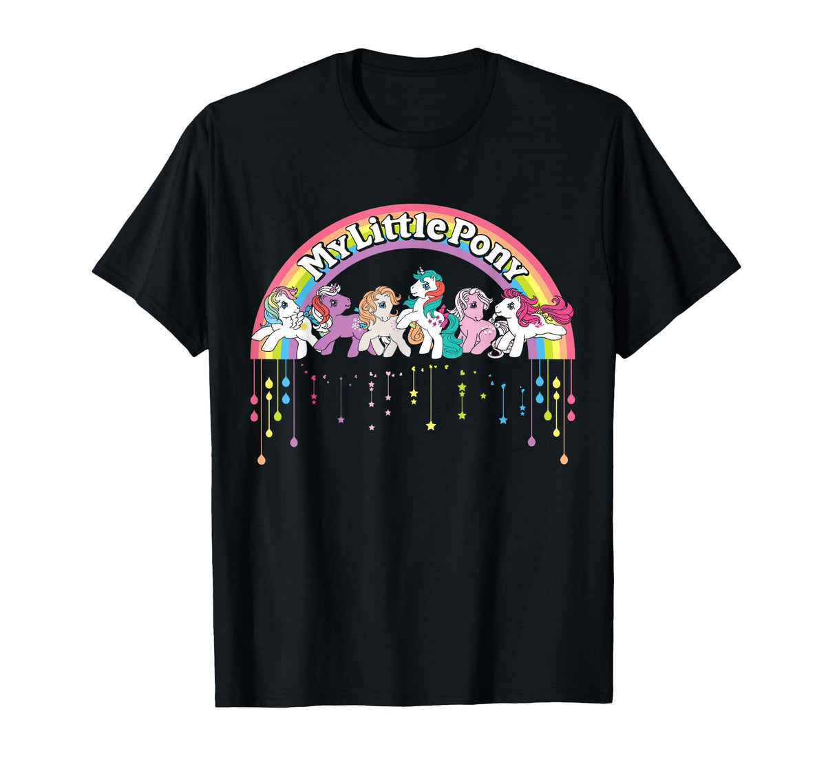 Logo Cartoon Rainbow Dash Rarity T-Shirt - Casual Everyday Wear for Adults