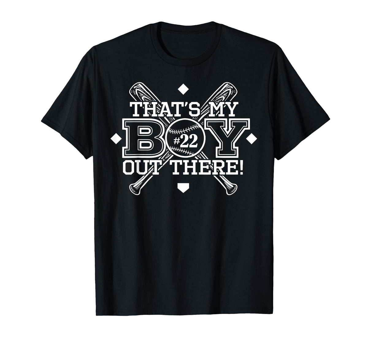 Baseball Mom Dad Thats My Proud T-Shirt - Casual Everyday Wear Men Women