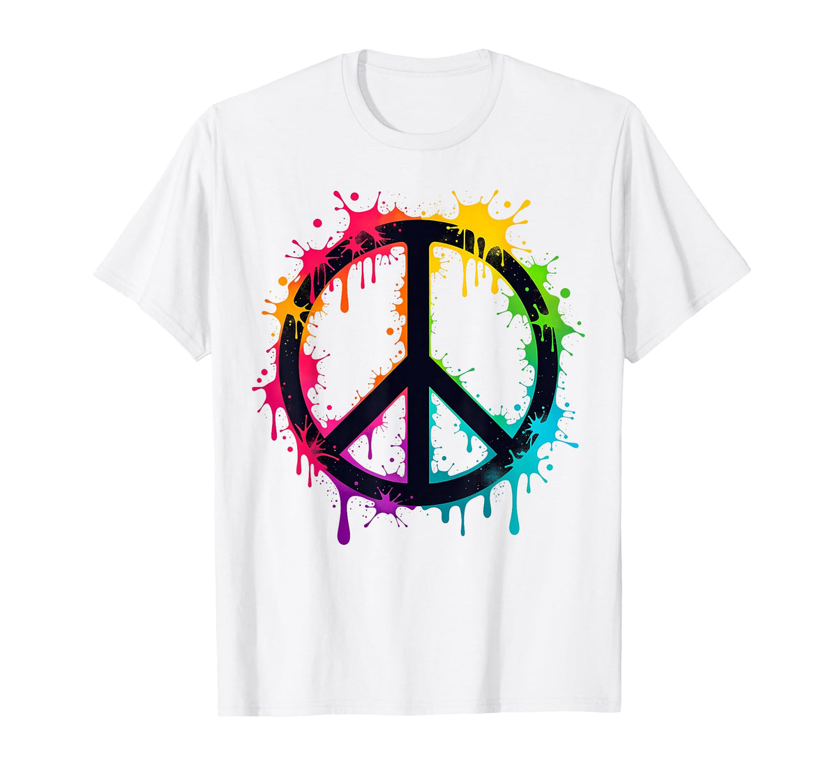 60S 70S Flower Power Groovy Love Peace T-Shirt - Trendy Graphic Men Women