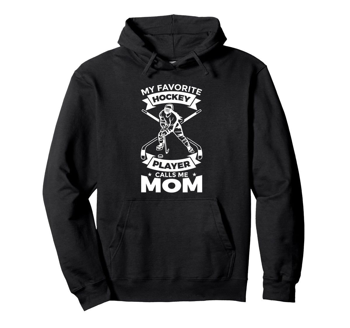 My Favorite Hockey Player Calls Me Hoodie - Aesthetic Graphic for Adults