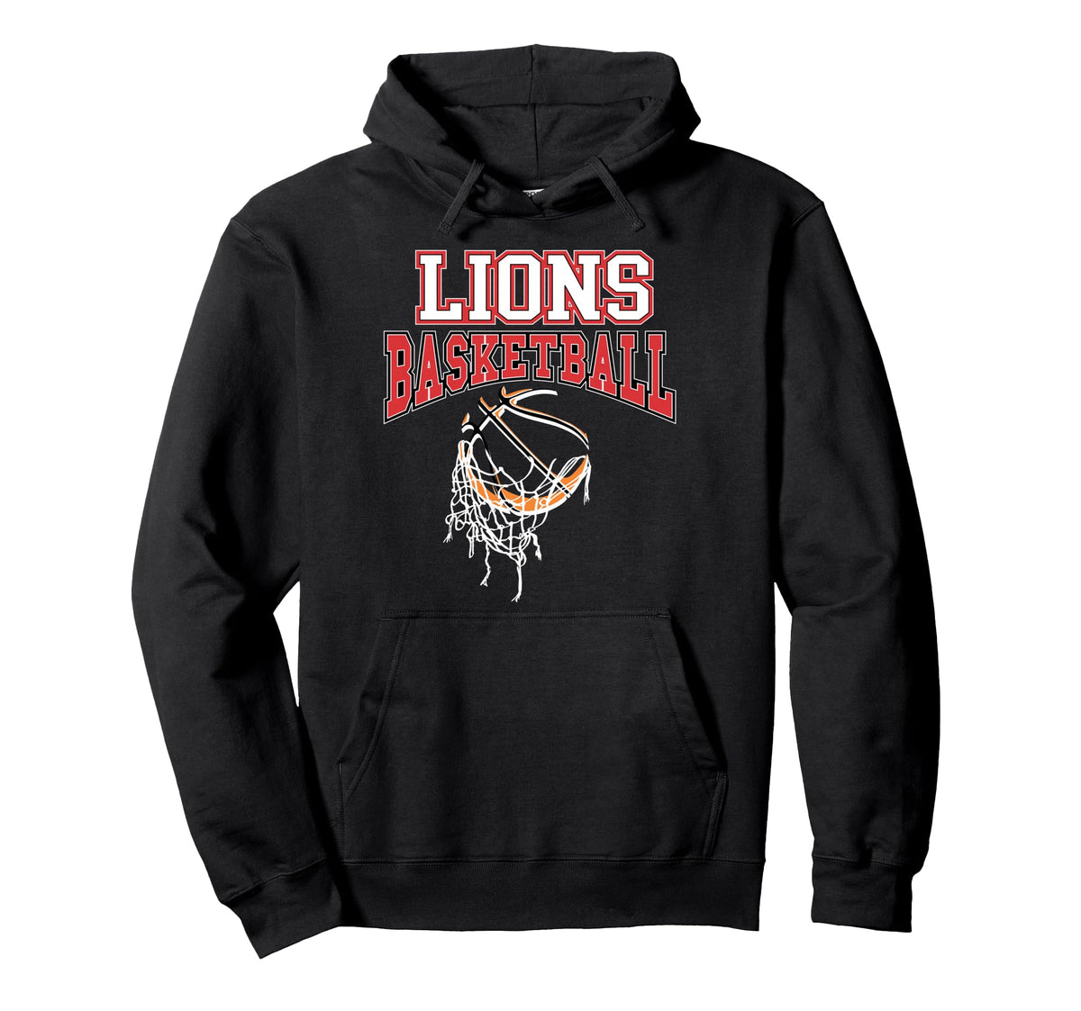 Lions Basketball Mom Red Lion Pride Hoodie - Graphic Print Men Women