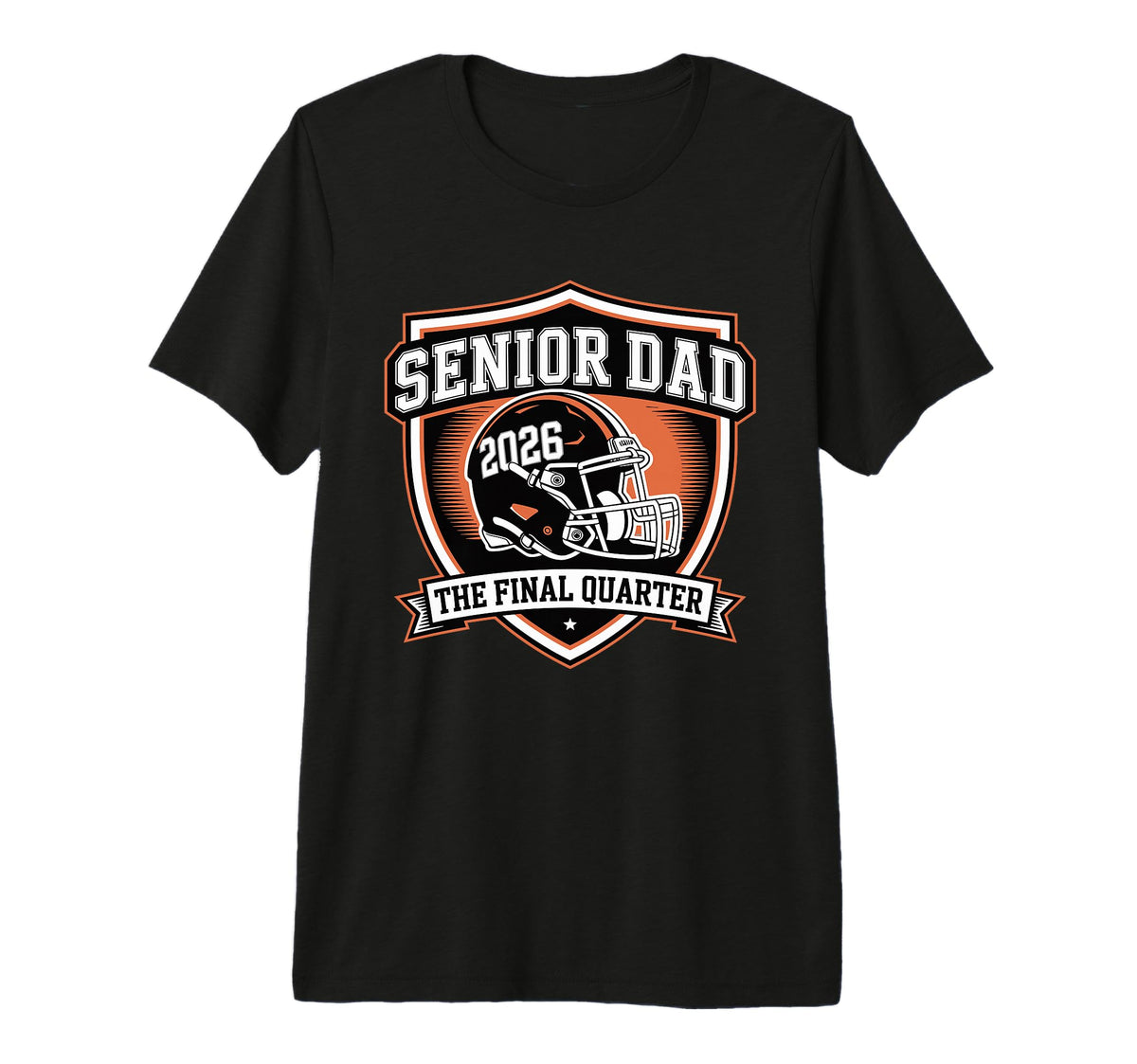 Mens Senior Football Dad Father Final T-Shirt - Graphic Print Men Women