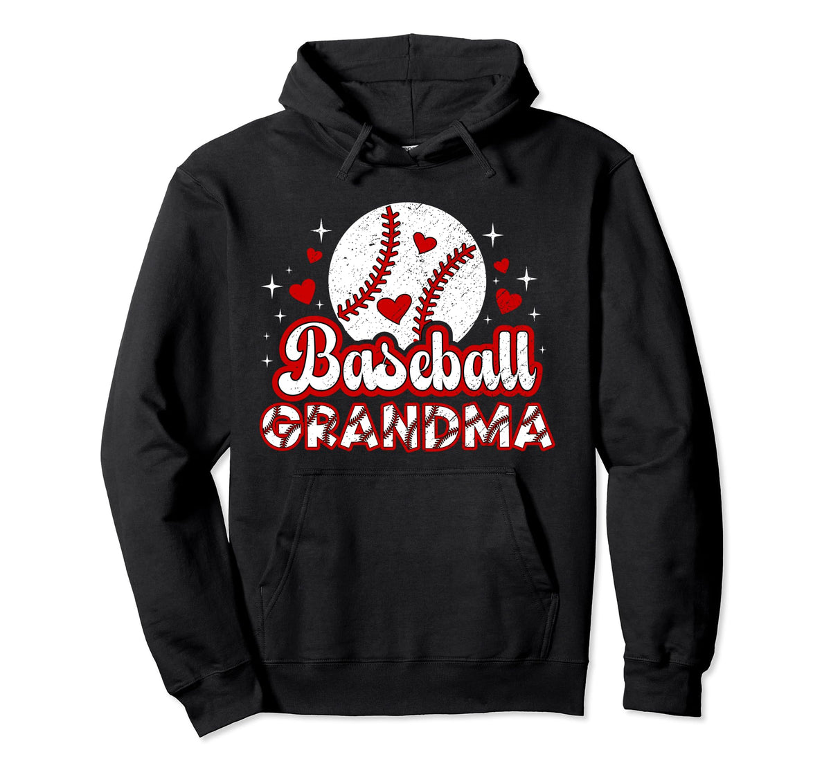 Baseball Grandma Proud Grandma Hoodie - Fun Novelty Design Men Women