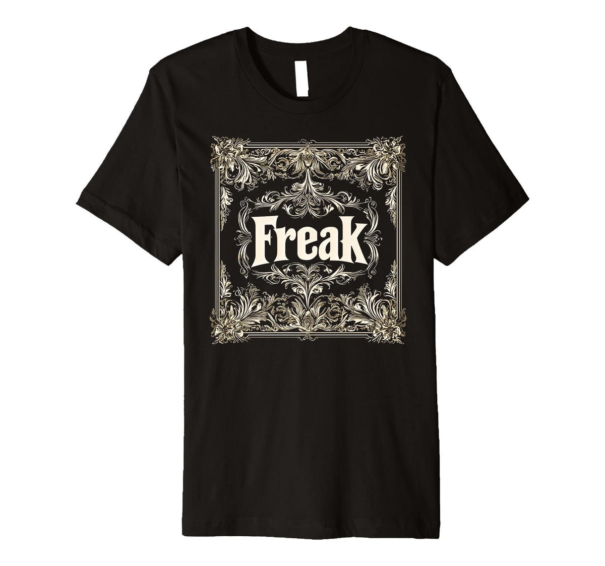 Mens Freak Gothic Alt Grunge Hip Hop T-Shirt - Minimalist Print Men Women