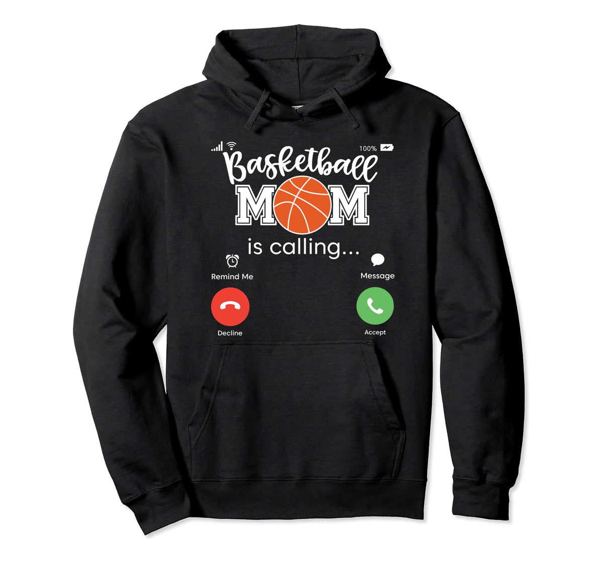 Mother Game Day Basket Ball Mama Sport Hoodie - Novelty Apparel for Adults