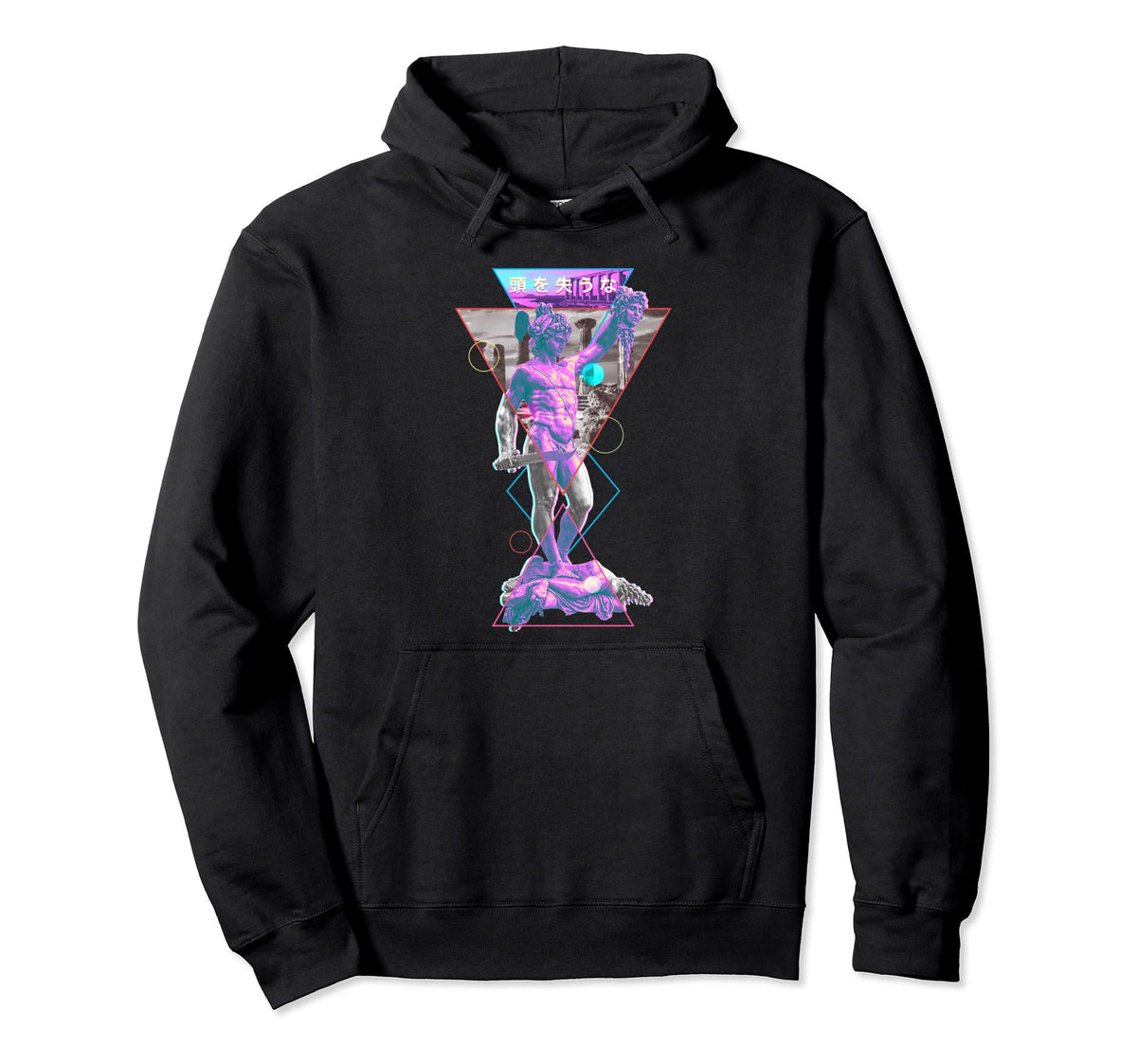 Perseus And Medusa Vaporwave Aesthetic Hoodie - Graphic Print Men Women