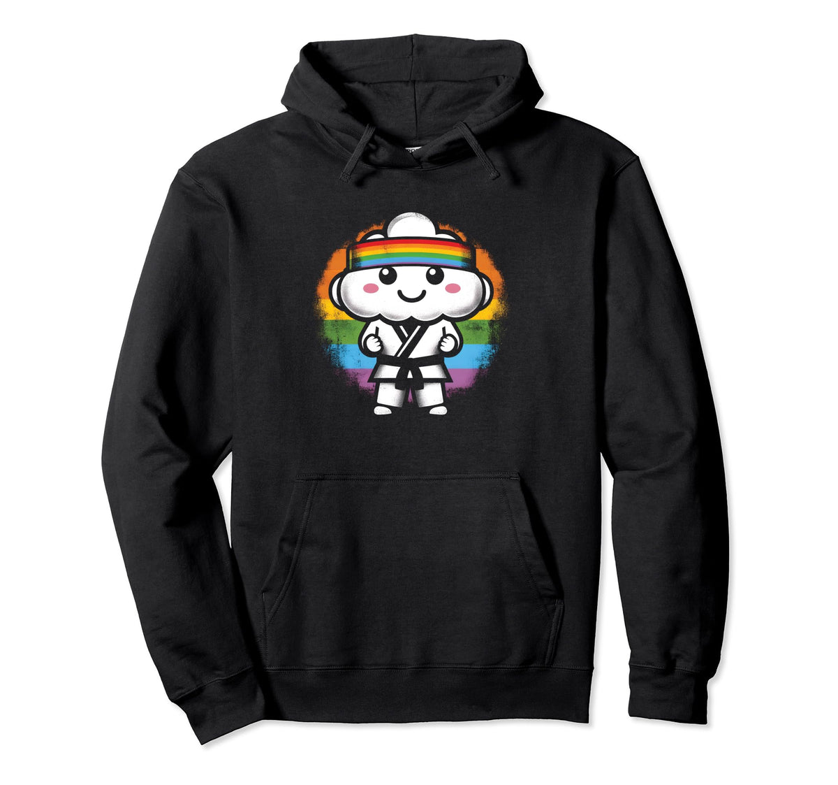 Rainbow Clouds Martial Arts Judo Karate Hoodie - Streetwear Style Men Women