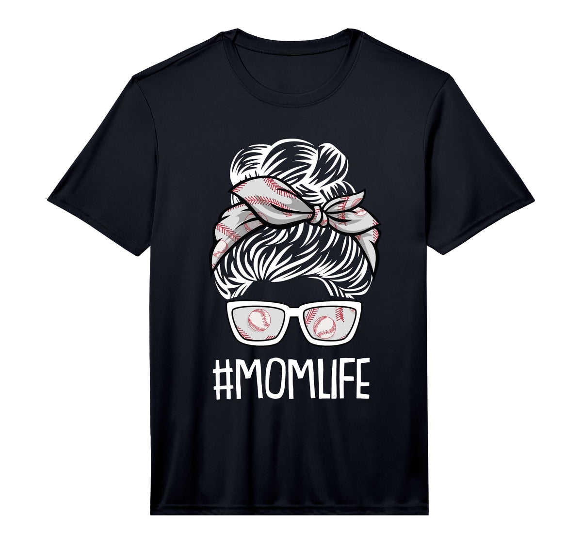 Mens Mom Life Mothers Day Baseball Sport T-Shirt - Graphic Print Unisex