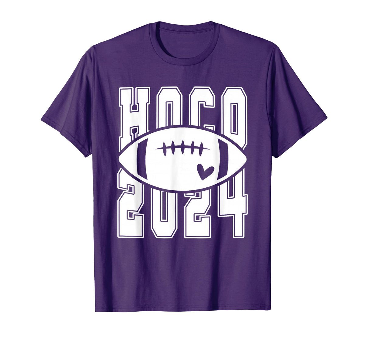 Hoco 2024 Homecoming Funny Football T-Shirt - Trendy Graphic Men Women