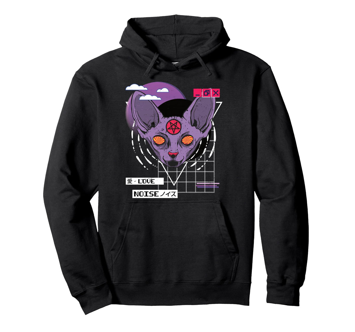 Vaporwave Aesthetic Japanese Korean Hoodie - Fun Novelty Design Men Women