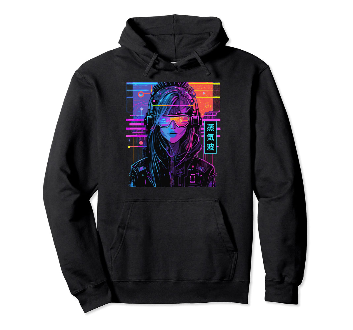 Cyberpop Japanese Streetwear Urban Hoodie - Novelty Apparel Unisex
