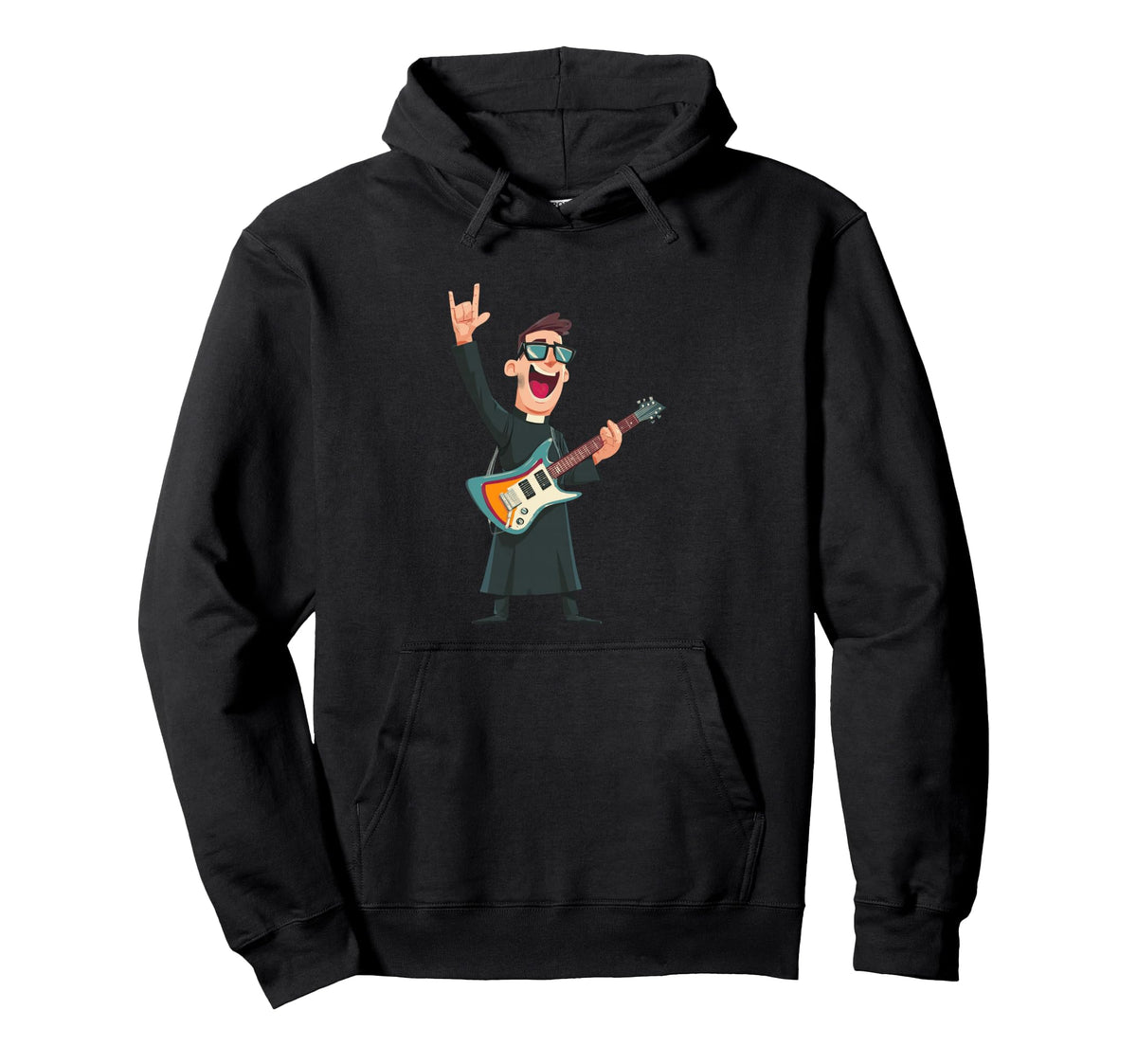 Rockstar Priest Sunglasses Electric Hoodie - Streetwear Style Unisex