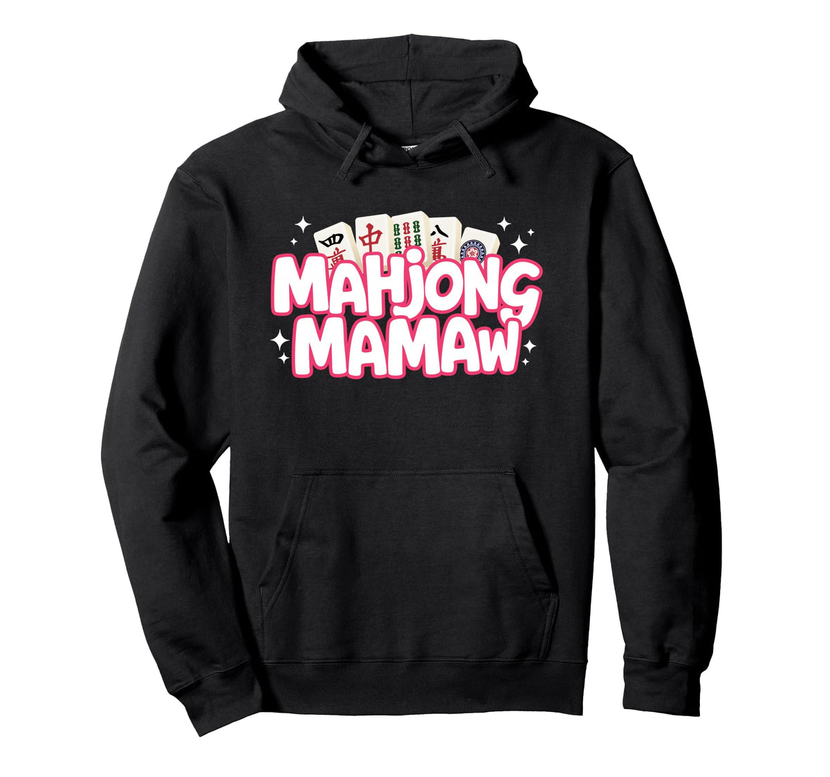 Mahjong Mamaw Grandma Mom Mother Mah Hoodie - Novelty Apparel for Adults