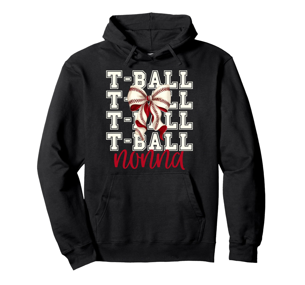 Tball Nonna Teeball T Ball Coquette Hoodie - Streetwear Style Unisex