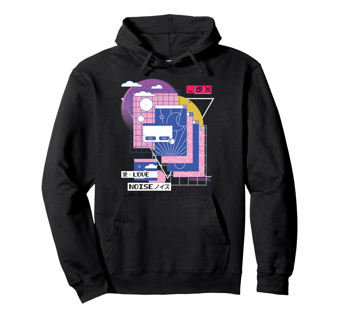 Vaporwave Aesthetic Japanese Hoodie - Casual Everyday Wear Men Women
