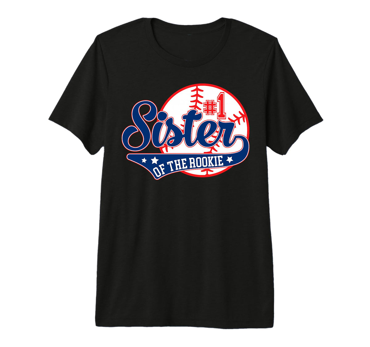 Sister Rookie 1St Birthday Baseball T-Shirt - Minimalist Print Men Women