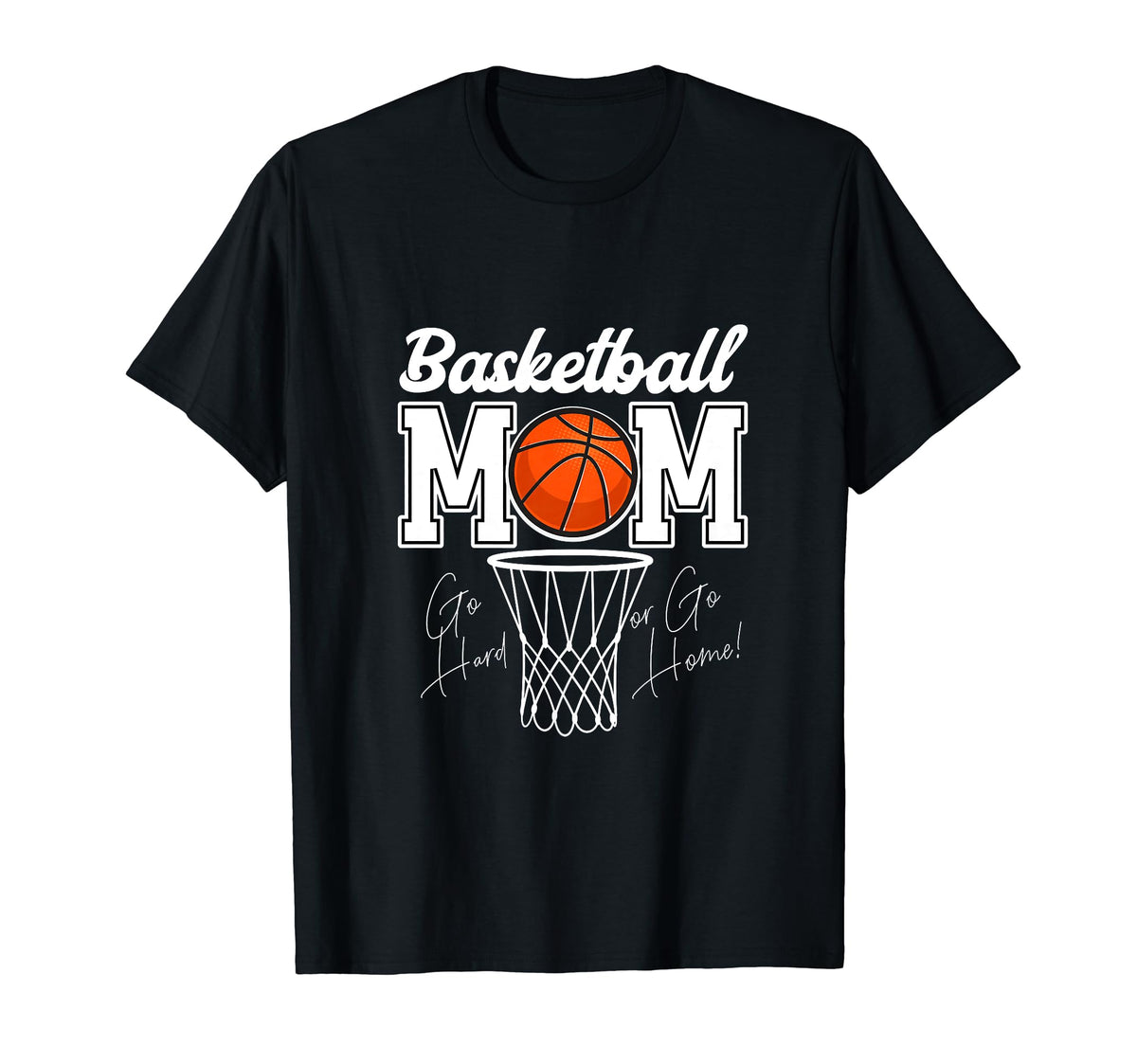 Basketball Mom Love Heart Basketball Dad T-Shirt - Graphic Print Unisex