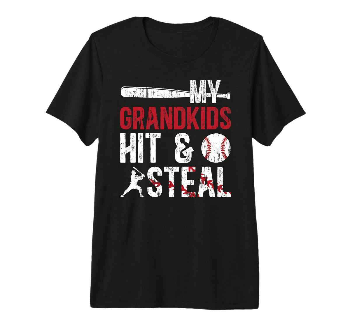 Mens Baseball Grandpa Funny Grandpa T-Shirt - Novelty Apparel for Adults
